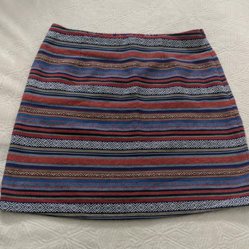 Geometric print skirt